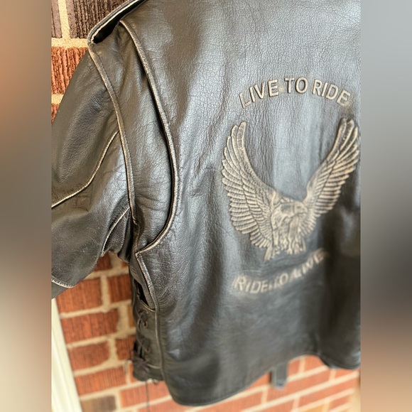 Vintage Keleher’s live to ride 🦅 ride to live authentic leather jacket.Size XL. - Picture 4 of 9